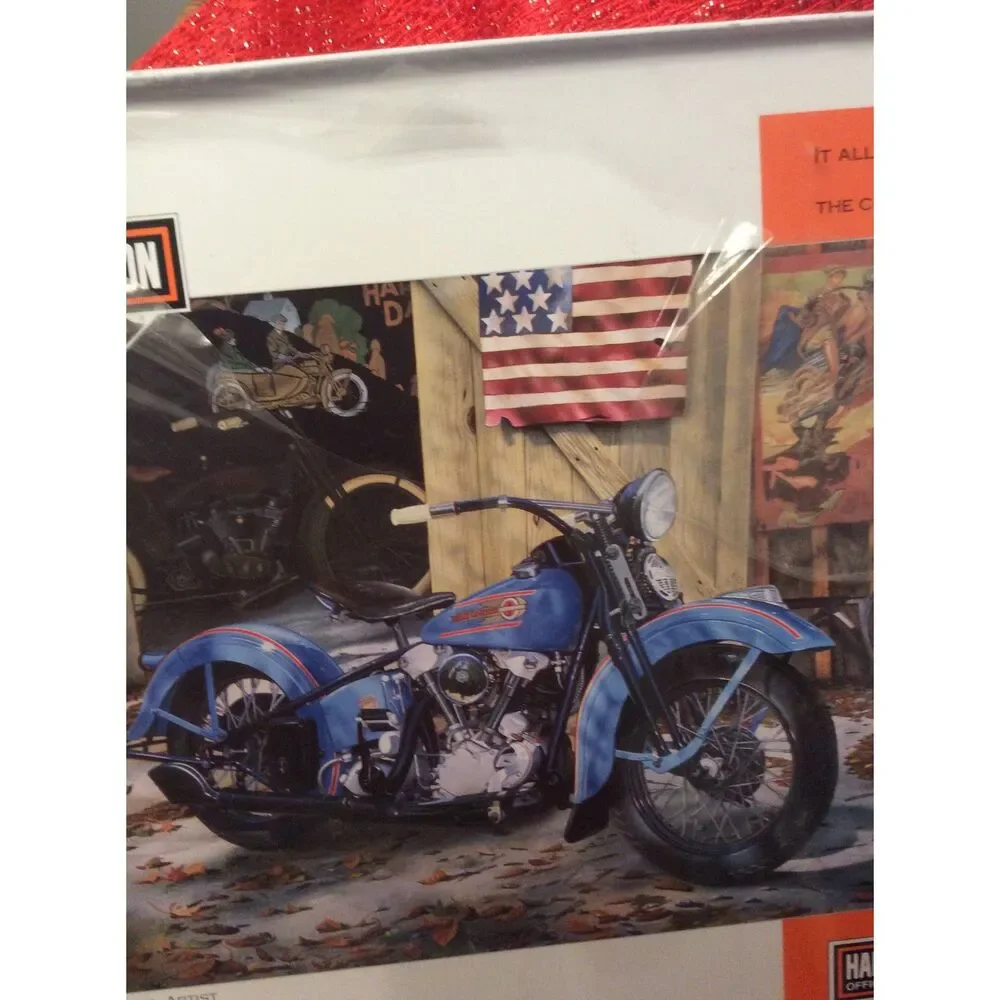 Harley Davidson 2003 Puzzle and Collectors Metal Tin 1000 pieces New